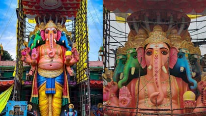 తొలిపూజ అందుకున్న ఖైరతాబాద్‌ మహా గణపతి