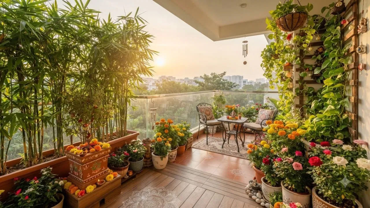 Lucky Plants for Balcony Telugu: ప్రతి ఒక్కరూ తమ ఇంట్లో సంతోషం, ప్రశాంతత, శ్రేయస్సుతో పాటు సానుకూల వాతావరణం ఉండాలని కోరుకుంటారు. వాస్తు శాస్త్రం, ఫెంగ్ షుయ్ వంటి ప్రాచీన సంప్రదాయాల్లో చెట్లు, మొక్కలకు ప్రత్యేక ప్రాధాన్యత ఉంది. ఇంట్లో సరైన మొక్కలను సరైన ప్రదేశంలో ఉంచడం వల్ల సానుకూల శక్తి పెరుగుతుందని నమ్ముతారు. ఇంట్లోని బాల్కనీ కేవలం స్వచ్ఛమైన గాలి, వెలుతురు కోసం మాత్రమే ఉపయోగపడే ప్రదేశం కాదు. వాస్తు, ఫెంగ్ షుయ్ నమ్మకాల ప్రకారం.. ఇది ఇంట్లోకి శక్తి ప్రవేశించే ముఖ్యమైన ప్రదేశంగా భావిస్తారు. అందుకే బాల్కనీలో కొన్ని ప్రత్యేకమైన మొక్కలను పెంచడం వల్ల ఇంట్లో సానుకూలత, శ్రేయస్సు పెరుగుతాయని నమ్మకం. అలాంటి మొక్కలు ఏవో ఇప్పుడు తెలుసుకుందాం.
