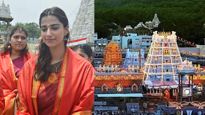 తిరుమలలో మీనాక్షి చౌదరీ.. వీడియో వైరల్