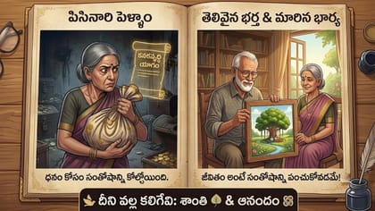 తెలివైన భర్తకు పిసినారి పెళ్ళాం... సంసారంలో శాంతికి అదే ముఖ్యం!