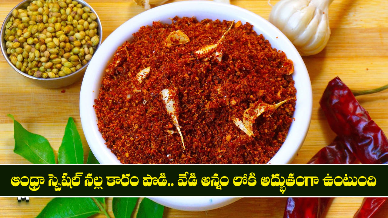 ఆంధ్రా స్పెషల్ నల్ల కారం పొడి.. కూరగాయలు లేనప్పుడు వేడి అన్నం లోకి అద్భుతంగా ఉంటుంది
