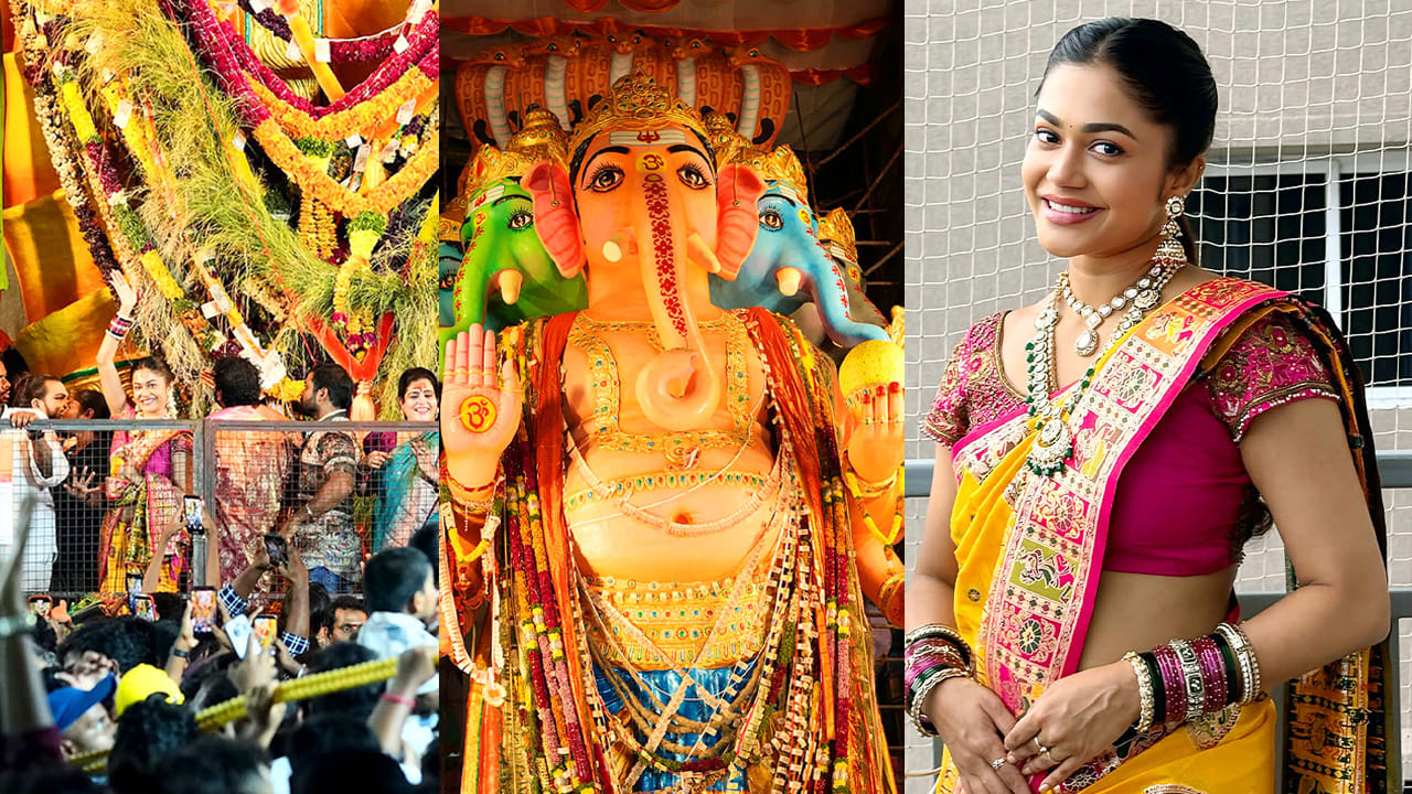 Payal Radhakrishna: మొదటి సారి ఖైర‌తాబాద్ మ‌హా గ‌ణ‌ప‌తిని ద‌ర్శించుకున్నటాలీవుడ్ హీరోయిన్.. ఫొటోస్ ఇదిగో