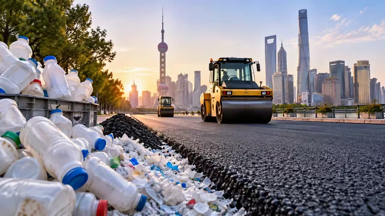 Plastic Roads: ప్లాస్టిక్ వ్యర్థాలతో రోడ్డు నిర్మాణం.. 6,000 పాల బాటిళ్లతో వినూత్న ప్రయోగం!