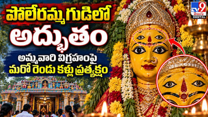 అమ్మవారి విగ్రహంపై మరో రెండు కళ్లు ప్రత్యక్షం