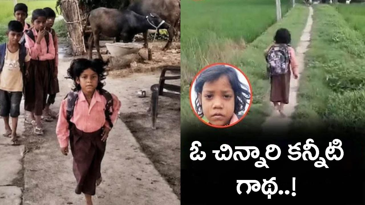 ఒంటి కాలితో గెంతుతూ రోజూ బడికి.. ఏడేళ్ల చిన్నారి చదువుకోవాలన్న తపన చూడండి! వీడియో