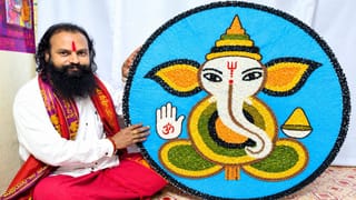 Telangana: ధాన్య లక్ష్మి ఒడిలో లంబోదరుడు.. రామకోటి రామరాజు వినూత్న కళారూపం