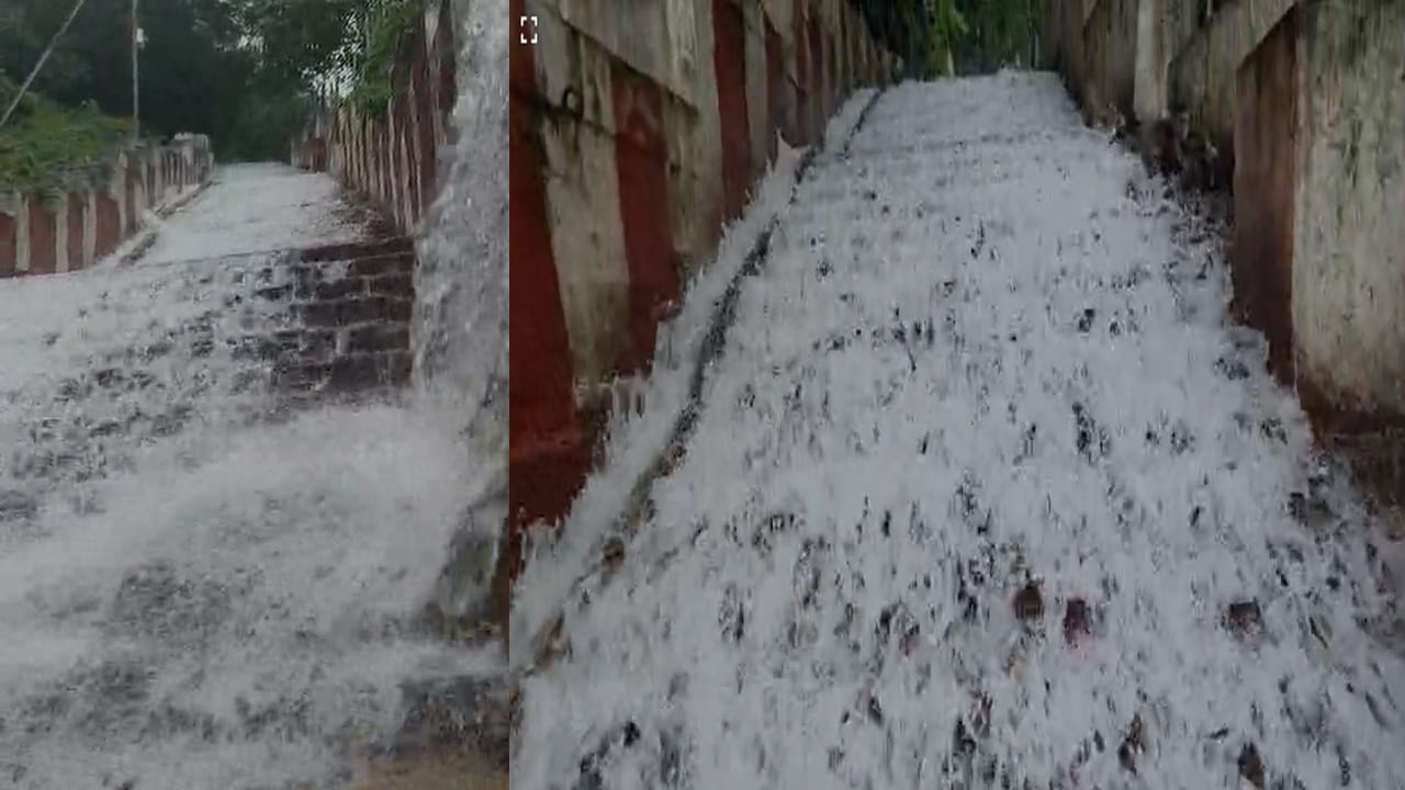 Simhachalam: సింహాచలంలో ప్రకృతి సోయగాలు.. కనువిందు చేస్తున్న నీటి ప్రవాహాలు.. చూసేందుకు రెండు కళ్ళు చాలవు