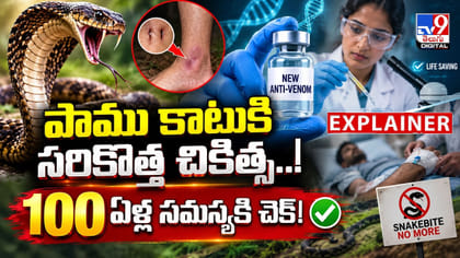 పాము కాటుకి సరికొత్త విరుగుడు! 100 ఏళ్ల సమస్యకి చెక్!