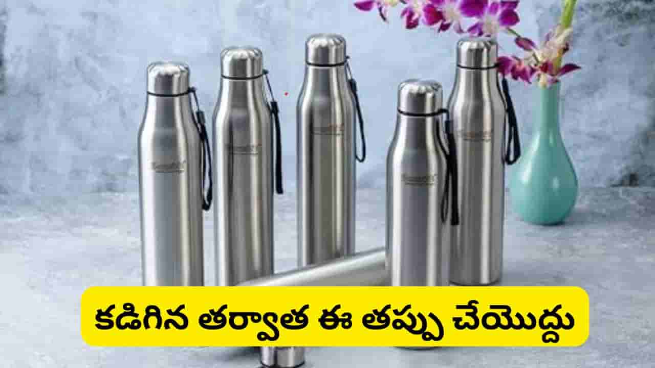స్టీల్ వాటర్ బాటిల్లో దుర్వాసన, మరకలా? ఇలా శుభ్రం చేస్తే క్లీన్గా, ఫ్రెష్గా ఉంటుంది!