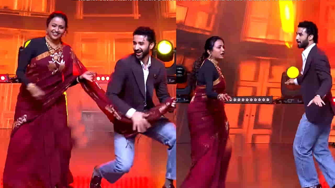 The Paradise: సుమ కొంగు పట్టుకుని డ్యాన్స్ ఇరగదీసిన ప్యారడైజ్ మూవీ విలన్.. స్లో స్టెప్పులతోనే స్టేజ్ షేక్ చేశాడుగా..