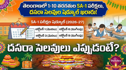 విద్యార్థులకు అలర్ట్.. దసరా సెలవులు ఎప్పుడంటే?