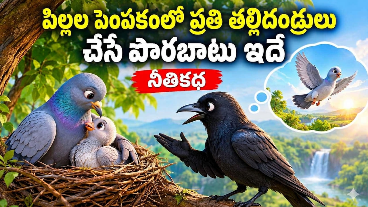 Moral Story: పిల్లలను అతి గారాబం చేస్తే ఏమవుతుందో తెలిపే నీతికథ.. కాకి చెప్పిన జీవిత సత్యం