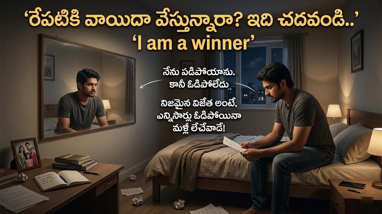 100 సార్లు పడిపోయినా.. 101వసారి లేచి నిలబడటమే అసలైన విజయం! నీ కథ ఇంకా పూర్తి కాలేదు..