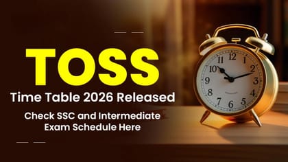 TOSS టెన్త్‌, ఇంటర్ పరీక్షల టైమ్‌టేబుల్ విడుదల.. పూర్తి షెడ్యూల్