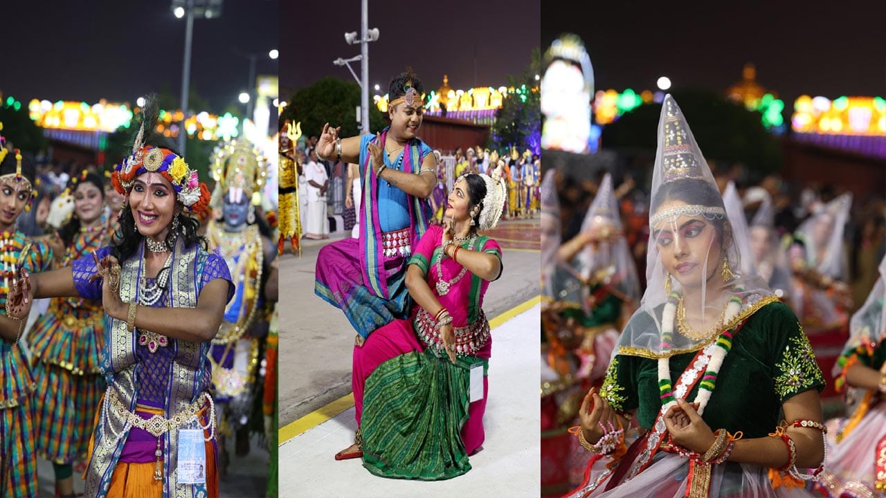 ఆంధ్రప్రదేశ్తో పాటు ఒడిశా, తెలంగాణ, తమిళనాడు, అస్సాం, మహారాష్ట్ర, మణిపూర్, పుదుచ్చేరి, ఉత్తరప్రదేశ్ రాష్ట్రాలకు చెందిన కళాబృందాలు తమ ప్రాంతాల్లోని సంప్రదాయ కళారూపాలను ప్రదర్శించాయి. వివిధ రాష్ట్రాల జానపద, శాస్త్రీయ కళల సమ్మేళనం భక్తులకు కనువిందు చేయగా తమిళనాడుకు చెందిన ప్రసిద్ధ కుట్రాల కురవంజి తొలిరోజు కళా ప్రదర్శనల్లో ప్రత్యేక ఆకర్షణగా నిలిచింది. శ్రీనివాసుడు పద్మావతి పరిణయాన్ని ప్రతిబింబించే కథాంశాన్ని నృత్యం, సంగీతం, అభినయంతో కళాకారులు ఆవిష్కరించారురంగురంగుల సంప్రదాయ ఆహార్యంతో కళాకారుల ప్రదర్శన భక్తులను విశేషంగా ఆకట్టుకున్నాయి ఇక బిహూ నృత్యంతో అస్సాం సంస్కృతి వైభవాన్ని బ్రహ్మోత్సవాల్లో రాష్ట్ర కళాకారులు చాటి చెప్పారు.