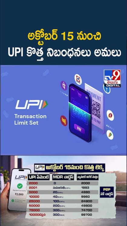 UPI New Rules: యూపీఐ కొత్త నిబంధనలు..రూ.2000 వరకు ఛార్జీలు ఉండవు