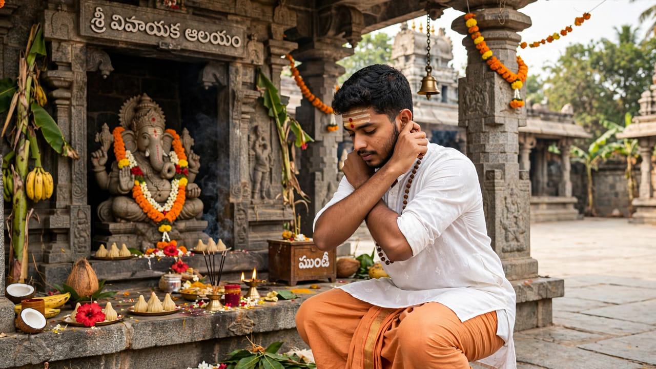 వినాయకుడి ముందు గుంజీలు తీస్తే నిజంగా కోరిన కోర్కెలు నెరవేరుతాయా? వినాయకుడి ముందు గుంజీలు తీస్తే నిజంగా కోరిన కోర్కెలు నెరవేరుతాయా?