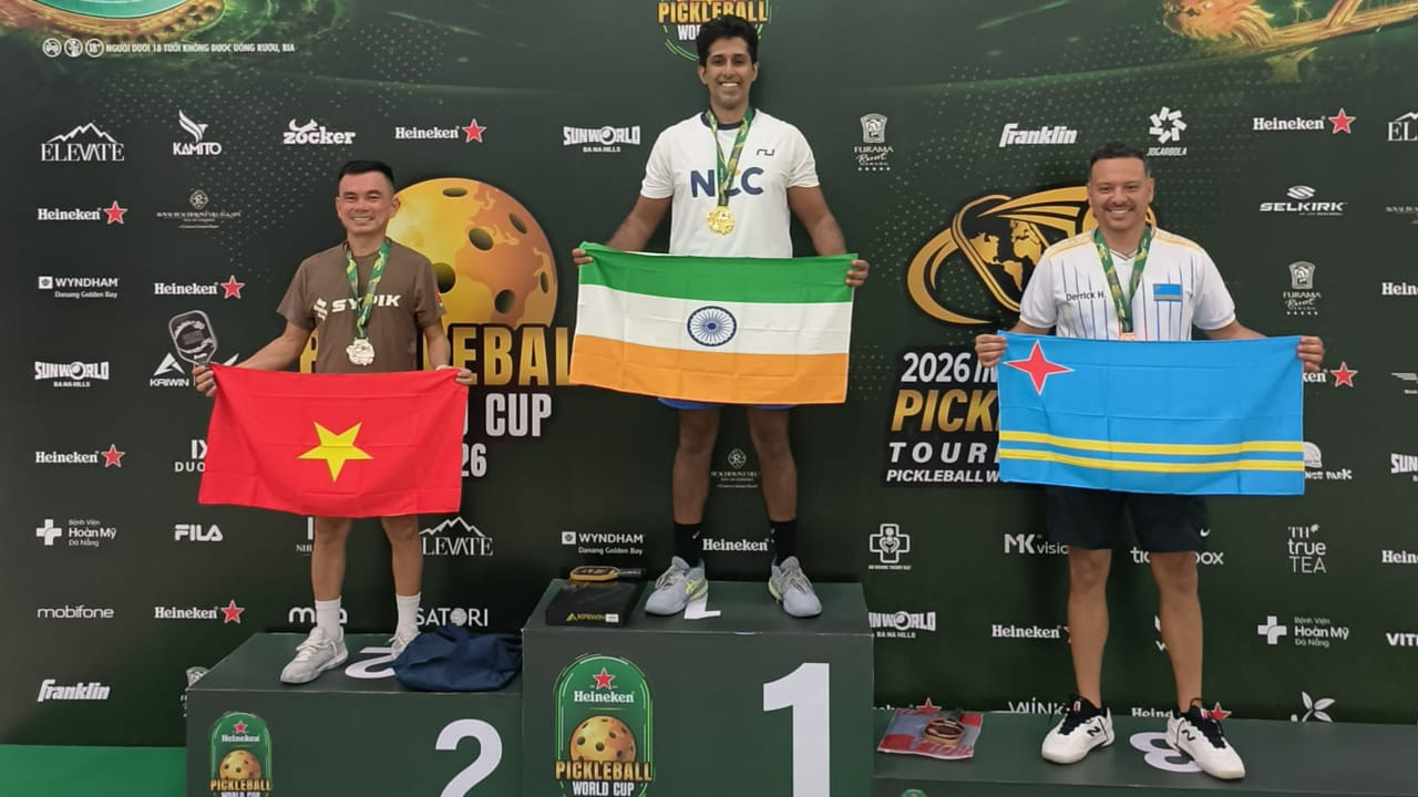 Vivek Reddy Wins Gold For India In Pickleball