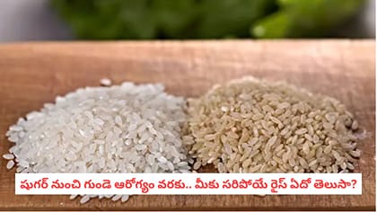 షుగర్ నుంచి గుండె ఆరోగ్యం వరకు.. మీకు సరిపోయే రైస్ ఏదో తెలుసా?