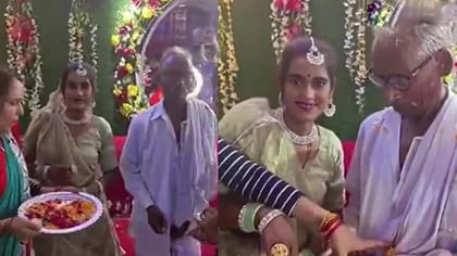 రీల్స్ కలిపిన ప్రేమ!30 ఏళ్ల యువతితో 75 ఏళ్ల వృద్ధుడి నిశ్చితార్థం