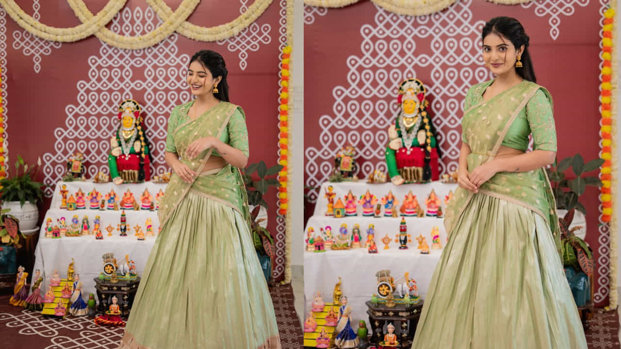 తాజాగా తెలుగమ్మాయి, హీరోయిన్ అనన్య నాగళ్ల అనన్య నాగళ్ల బతుకమ్మ వేడుకల్లో పాల్గొంది. ఈ సందర్భంగా ట్రెడిషినల్ దుస్తుల్లో చాలా అందంగా ముస్తాబైందీ అందాల తార. తన బతుకమ్మ వేడుకలకు సంబంధించిన ఫొటోలను స్వయంగా అనన్య నాగళ్లనే సోషల్ మీడియాలో షేర్ చేసింది.