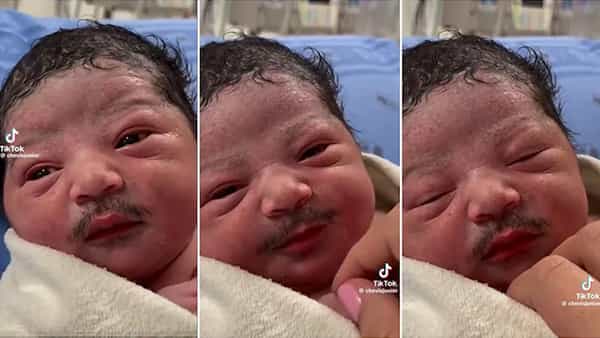 Viral Video: పుట్టగానే మీసాలతో రచ్చ చేస్తున్న బుడ్డొడు.. విచిత్ర వీడియో వైరల్..!