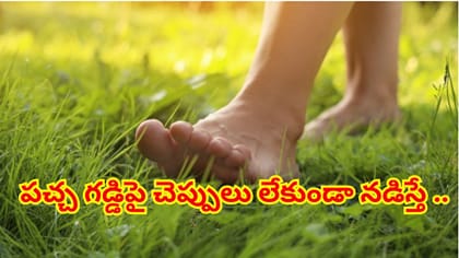 రోజూ పచ్చ గడ్డిపై చెప్పులు లేకుండా నడిస్తే ఎన్ని ఆరోగ్య లాభలో..