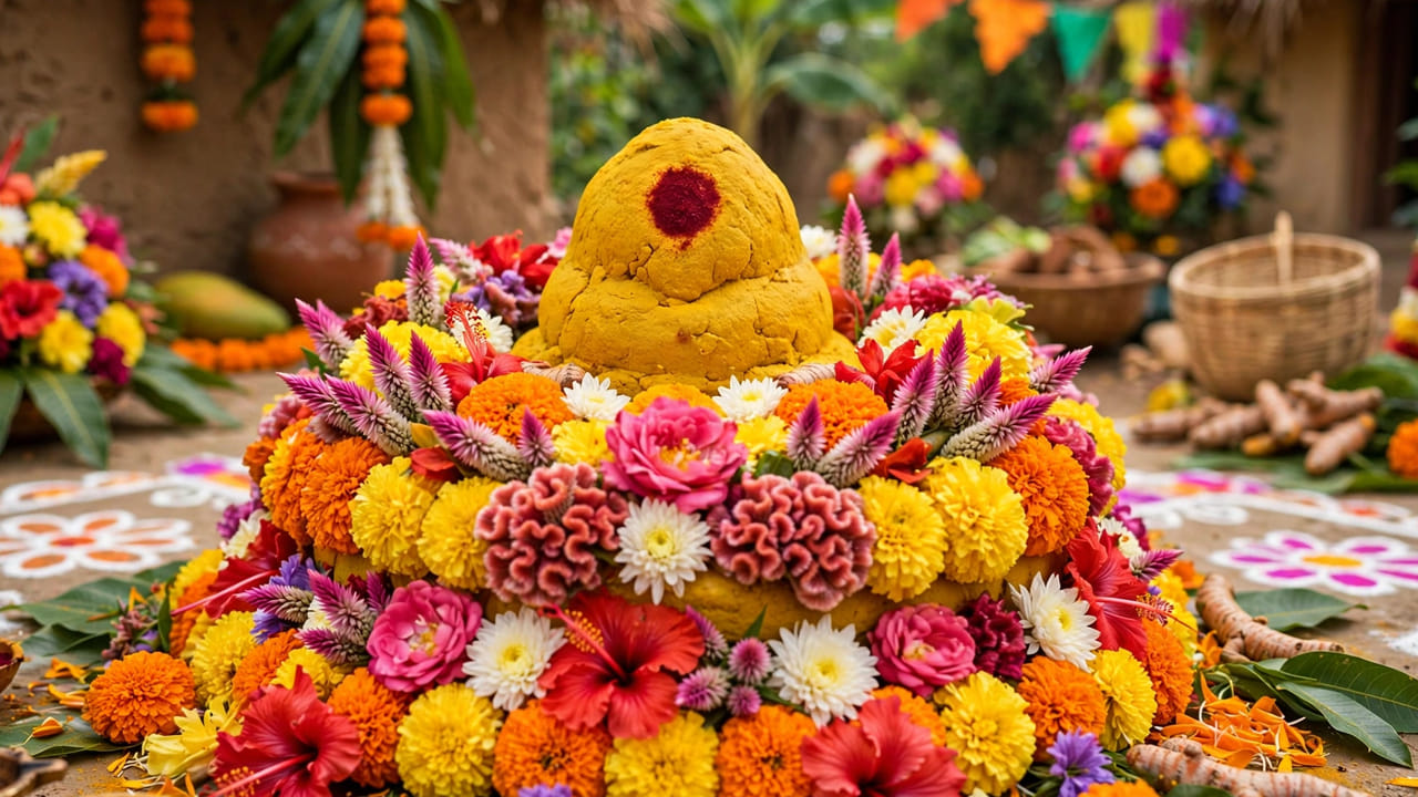 మరో కథన ప్రకారం. సతీదేవి శివుడి కోసం తపస్సు చేసినప్పుడు గౌరీ రూపంలో వెలిసింది. ఆ గౌరమ్మను పువ్వులతో అలంకరించి పూజించడమే బతుకమ్మ అని కొందరు చెబుతుంటారు.  పువ్వులు లేకపోతే బతుకమ్మ లేదు, గౌరమ్మ లేకపోతే ఆ పువ్వులకు అర్థం లేదు. అందుకే మధ్యలో గౌరమ్మను పెట్టి, ఆడబిడ్డలంతా చుట్టూ తిరుగుతూ బతుకమ్మను బతుకునిమ్మని కోరుకుంటారు. నోట్ : పై సమాచారం కేవలం ఇంటర్నెట్ ఆధారంగా మాత్రమే ఇవ్వడం జరిగింది. టీవీ9 తెలుగు దీనిని ధృవీకరించలేదు