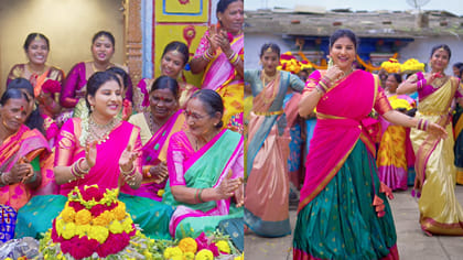 యూట్యూబ్‌ను షేక్ చేస్తున్న మంగ్లీ కొత్త బతుకమ్మ పాట..