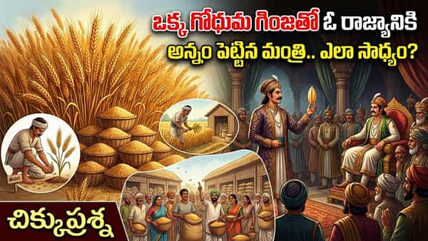 ఒక్క గోధుమ గింజతో ఓ రాజ్యానికి అన్నం పెట్టిన మంత్రి.. ఎలా సాధ్యం? చిక్కు ప్రశ్న