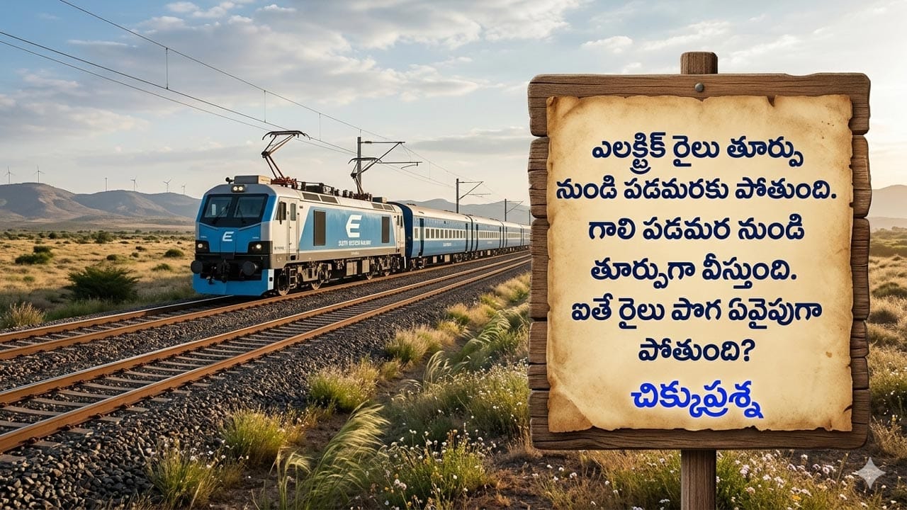 ఎలక్ట్రిక్ రైలు పొగ ఏ వైపు వెళ్తుంది? ఈ ప్రశ్నకు 99% మంది తప్పుగా సమాధానం చెబుతారు!