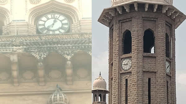 Charminar: చార్మినార్లో చారిత్రక గడియారం మూగబోయింది.. 12:30 గంటల వద్దే స్టాప్!