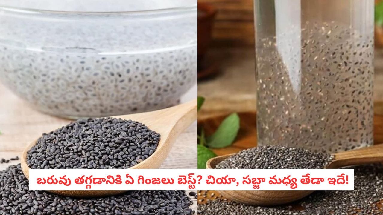 Weight Loss Tips: చియా సీడ్సా? సబ్జా గింజలా? బరువు తగ్గాలనుకునేవారు రోజూ తీసుకోవాల్సిన గింజలివే!