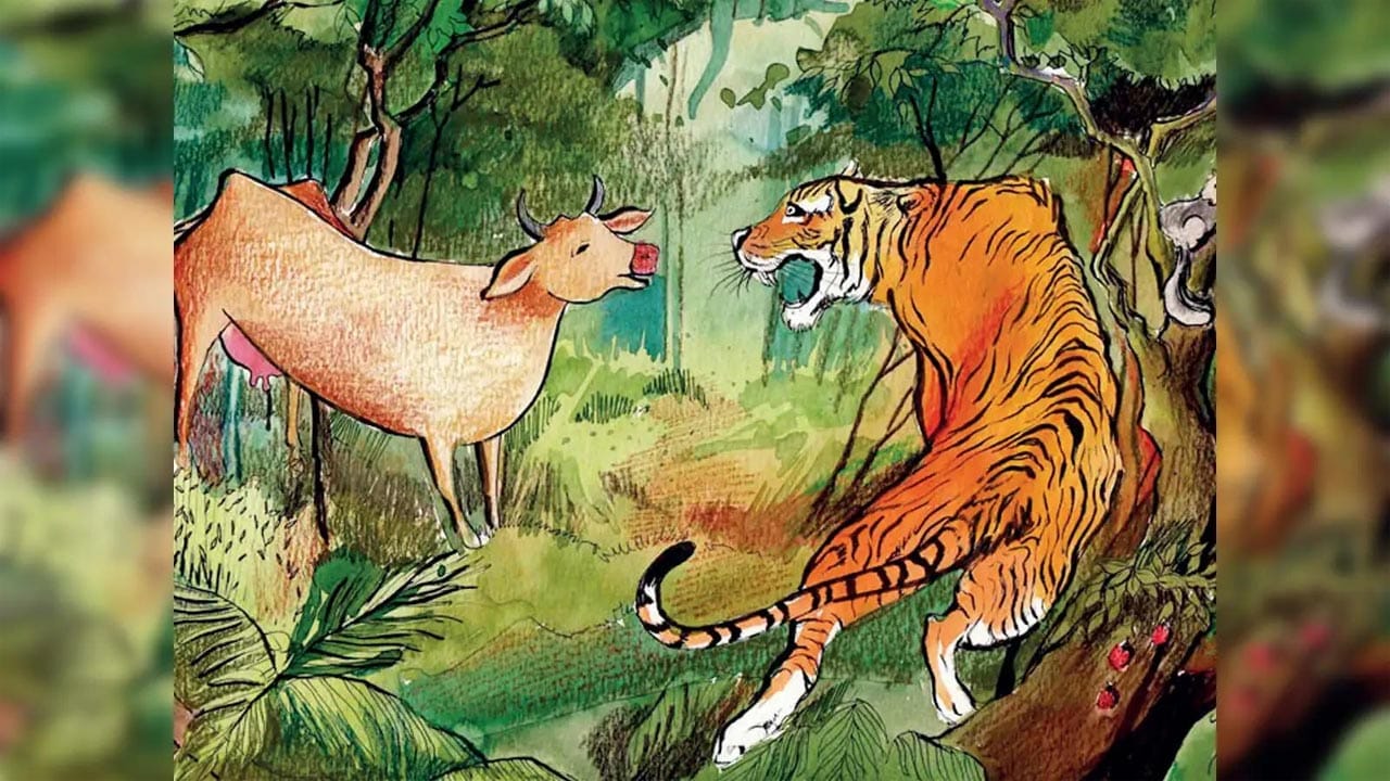 Cow And Tiger Story 1