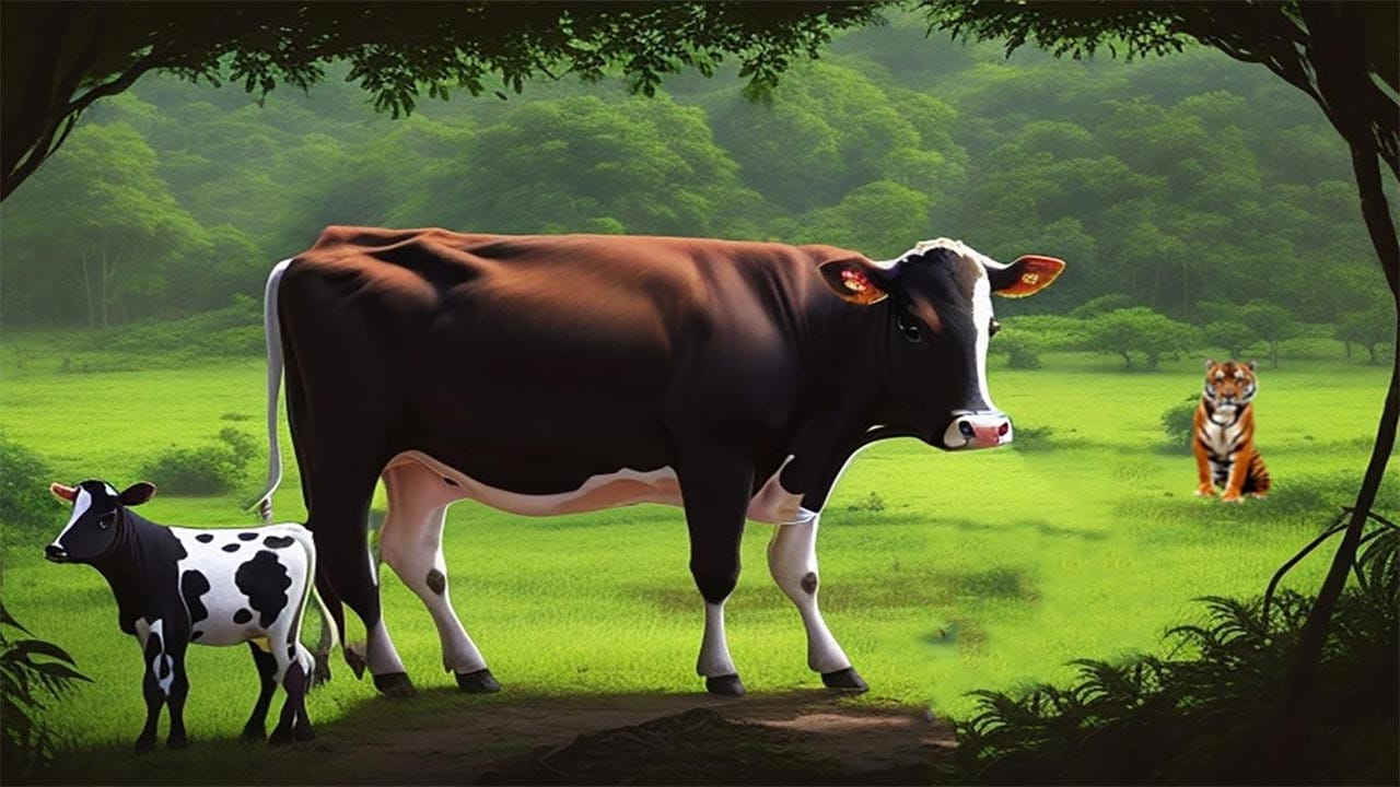 Cow And Tiger Story 3
