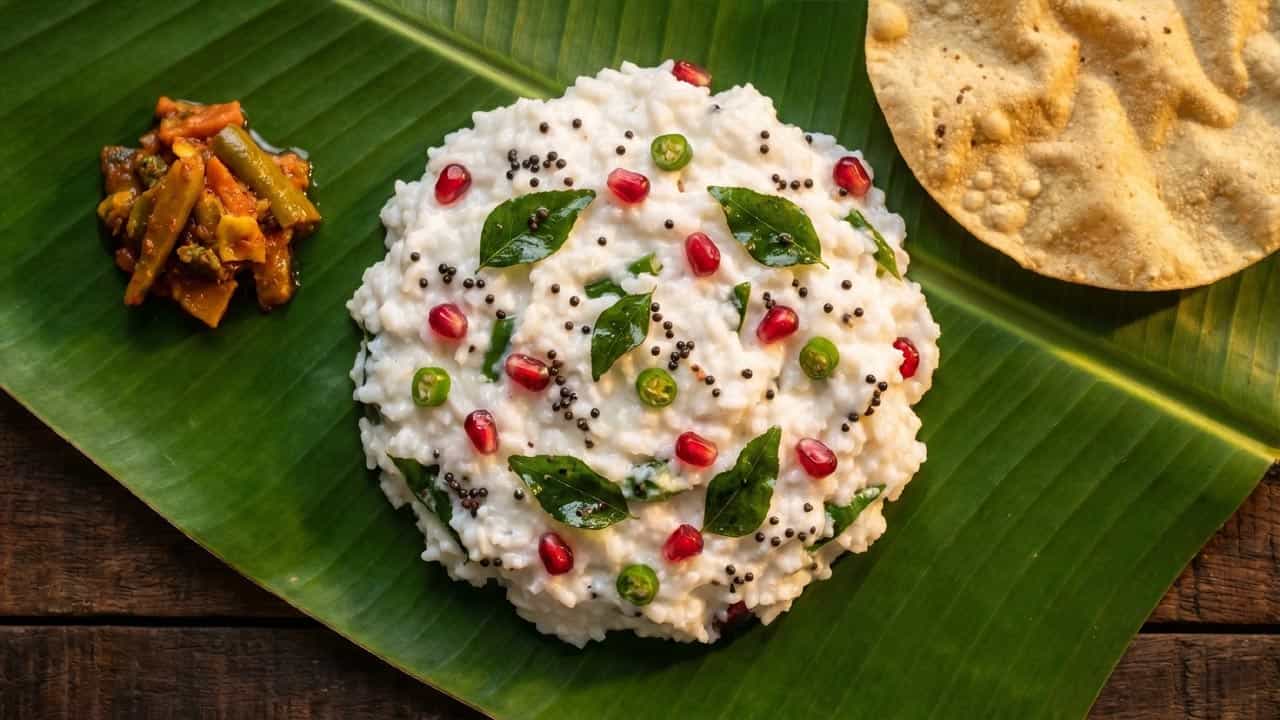 తాలింపు కలిపిన పెరుగన్నాన్ని బాగా కలిపి, ఒక గంట పాటు ఫ్రిజ్ లో ఉంచాలి. చల్లబడిన తర్వాత దీని రుచి మరింత పెరుగుతుంది. సర్వ్ చేయడానికి ముందు ఫ్రిజ్ నుంచి తీసి, కాస్త తురిమిన క్యారెట్, కొద్దిగా అలంకరణ తాలింపు (నచ్చితే) మరియు దానిమ్మ గింజలతో అలంకరిస్తే, వెన్నలా కరిగిపోయే రెస్టారెంట్ స్టైల్ కమ్మటి పెరుగన్నం సిద్ధంగా ఉంటుంది. ఈ పద్ధతిని అనుసరించి, మీరు మీ ఇంట్లోనే రుచికరమైన, నోరూరించే పెరుగన్నాన్ని ఆస్వాదించవచ్చు.