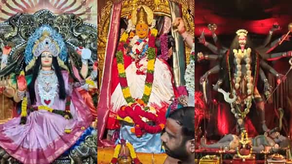 అమ్మలగన్న అమ్మకు విశేష అర్చనలు.. ఉమ్మడి ఆదిలాబాద్ జిల్లాలో ఆకట్టుకుంటున్న దేవిమండపాలు!