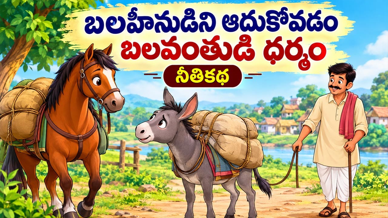 Moral Story: ఇతరుల కష్టాలను ఎగతాళి చేసి హేళన చేయకూడదు.. గాడిద-గుర్రం కథ