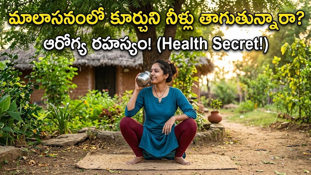 మాలాసనంలో కూర్చుని నీళ్లు తాగుతున్నారా? దీని వెనుక ఉన్న అసలు రహస్యం ఇదే!