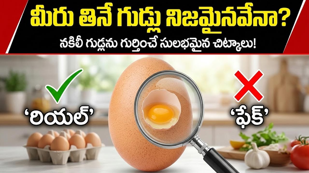 మీరు తినే గుడ్లు నిజమైనవేనా? నకిలీ ఎగ్స్ ని ఇంట్లోనే గుర్తించే సులభమైన చిట్కాలు!