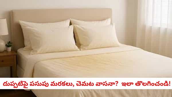 బెడ్ దుప్పటి నుంచి దుర్వాసన, పసుపు మరకలు పోవాలా? ఇంట్లోనే ఇలా శుభ్రం చేయండి!