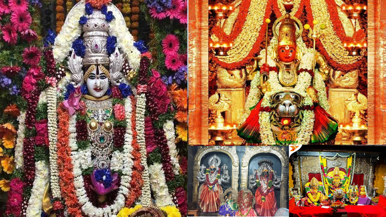 Hyderabad Ammavari Temples: హిందూ సంప్రదాయంలో విజయదశమి పండుగకు ఎంతో విశిష్టమైన స్థానం ఉంది. చెడుపై మంచి సాధించిన విజయానికి ప్రతీకగా ఈ పర్వదినాన్ని భక్తిశ్రద్ధలతో జరుపుకుంటారు. మహిషాసురుడిని సంహరించి లోకాలకు శాంతిని ప్రసాదించిన దుర్గామాతను ఈ రోజున ప్రత్యేకంగా పూజిస్తారు. నవరాత్రుల తొమ్మిది రోజులు అమ్మవారి వివిధ రూపాలను ఆరాధించిన భక్తులు, పదో రోజైన విజయదశమి నాడు అమ్మవారి దర్శనం చేసుకుని ఆశీస్సులు పొందాలని కోరుకుంటారు. హైదరాబాద్‌లోనూ దసరా వేడుకలు ఎంతో వైభవంగా జరుగుతాయి. నగరంలోని పలు అమ్మవారి ఆలయాలు నవరాత్రుల సమయంలో భక్తులతో కిటకిటలాడుతున్నాయి. దుర్గాదేవి, ఎల్లమ్మ తల్లి, మహంకాళి, లక్ష్మీదేవి, వారాహి, భాగ్యలక్ష్మీ అమ్మవార్లను దర్శించుకునేందుకు భక్తులు పెద్ద సంఖ్యలో తరలివస్తున్నారు. ఈ విజయదశమి సందర్భంగా హైదరాబాద్‌లో దర్శించుకోదగిన కొన్ని ప్రసిద్ధ అమ్మవారి ఆలయాల గురించి తెలుసుకుందాం.
