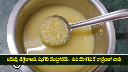  బరువు తగ్గడానికి, షుగర్ కంట్రోల్‌కు.. ఉపయోగపడే కొర్రలతో జావ