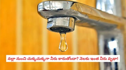 నల్లా నుంచి చుక్కచుక్కగా నీరు కారుతోందా? నెలకు ఇంత నీరు వృథా!