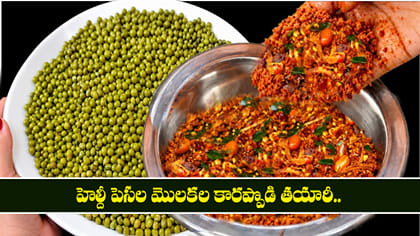 హెల్దీ పెసల మొలకల కారప్పొడి..