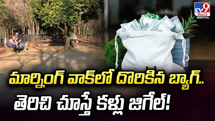 మార్నింగ్ వాక్లో దొరికిన బ్యాగ్.. తెరిచి చూస్తే కళ్లు జిగేల్! మార్నింగ్ వాక్లో దొరికిన బ్యాగ్.. తెరిచి చూస్తే కళ్లు జిగేల్!
