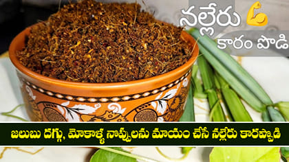 జలుబు దగ్గు, మోకాళ్ళ నొప్పులను మాయం చేసే నల్లేరు కారప్పొడి