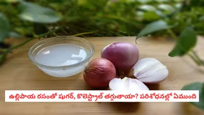  ఉల్లిపాయ రసంతో షుగర్, కొలెస్ట్రాల్ తగ్గుతాయా? పరిశోధనల్లో ఏముంది