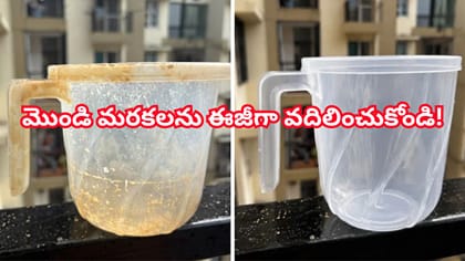 ప్లాస్టిక్ బకెట్లు, మగ్గులపై పేరుకుపోయిన మొండి మరకలను ఈజీగా చెక్