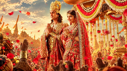 రణ్ బీర్, సాయి పల్లవిల 'రామాయణ' .. సీతారాముల కల్యాణం పాట చూశారా?